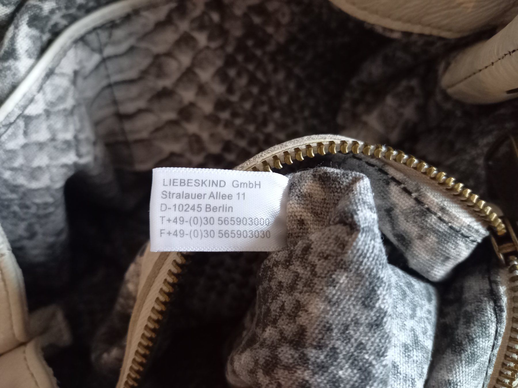 Liebeskind Borse da donna: Lederdamentasche von LIEBESKIND BERLIN beige – Usato da Seewis-Schmitten venduto da Ahaexli 8