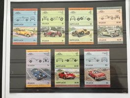 St. Lucia  Old Cars Satz gest.  (A555)