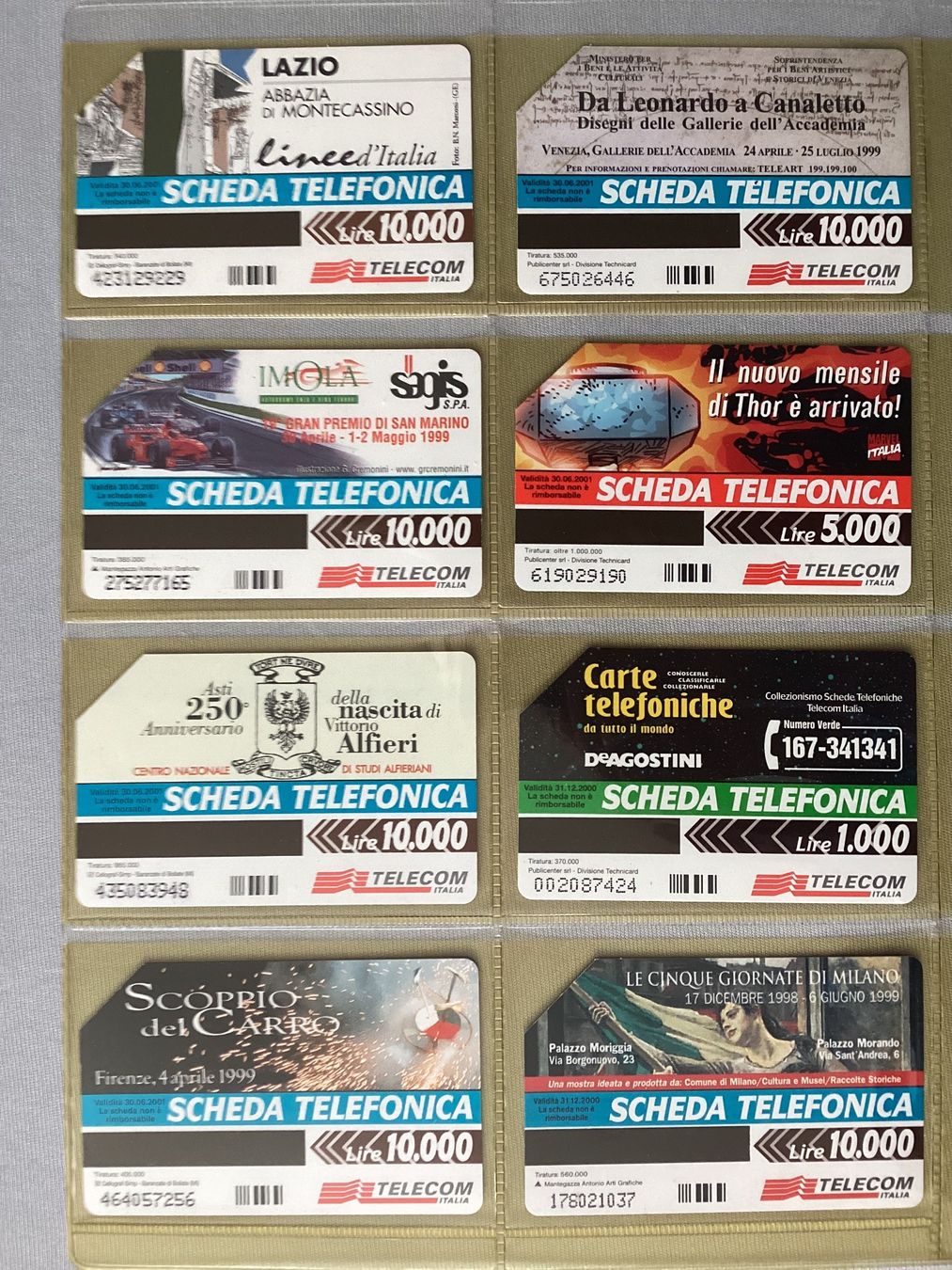 Schede telefoniche: 8 Telefonkarten Italien – Usato da Zürich venduto da tol_b7c7 1