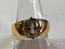Silber 925 vergoldet Ring, Gr. 23
