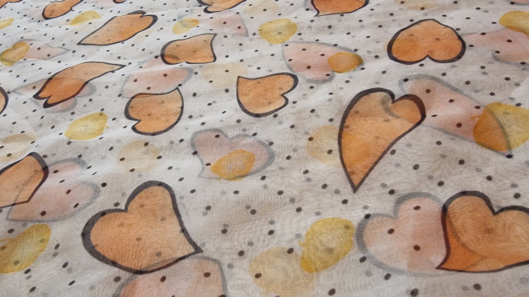 Foulards, Tücher & Schals: 🌺Rundschal mit Herzen🌺 – Gebraucht aus Wald ZH von CapLux 6