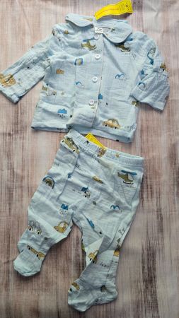 Musselin Schlaf-Set (1-3 Monate)