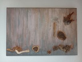 Collage: "Nature's place in civil society", 40 x 60 cm