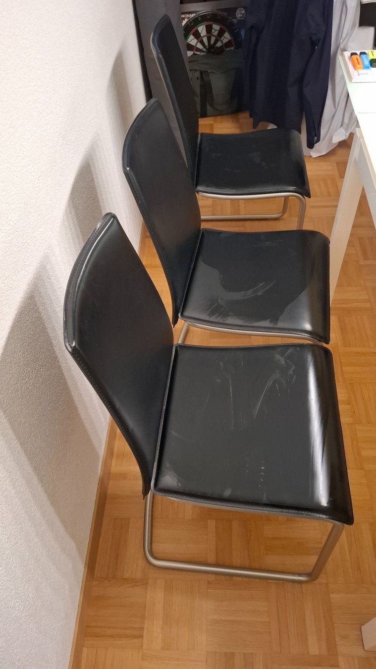 Sedie: Stühle Lederimitat Schwarz 6er Set – Usato da Bern venduto da phi_rf7q 3