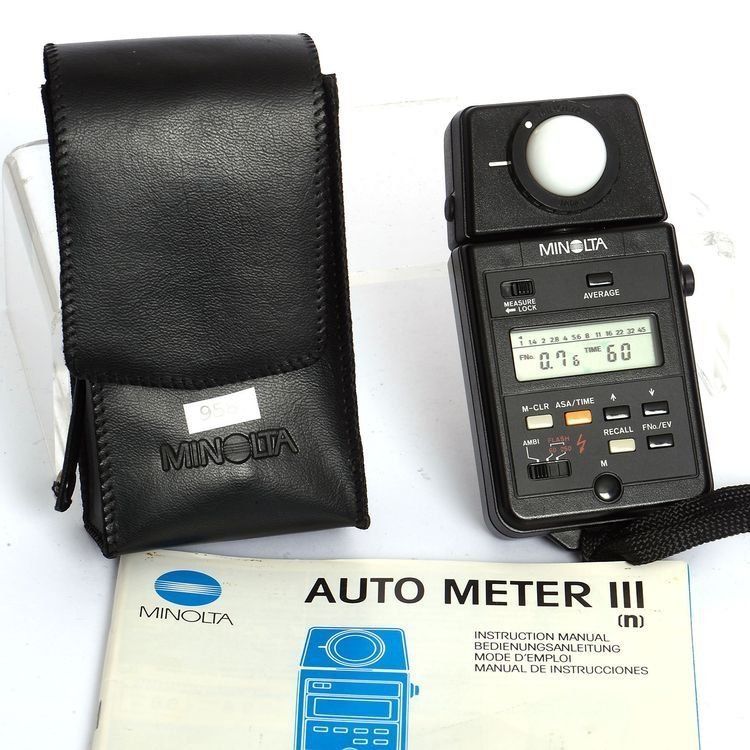 Misurare: MINOLTA Posemètre / Belichtungsmesser Auto Meter III – Usato da St-Imier venduto da foto2hand 1