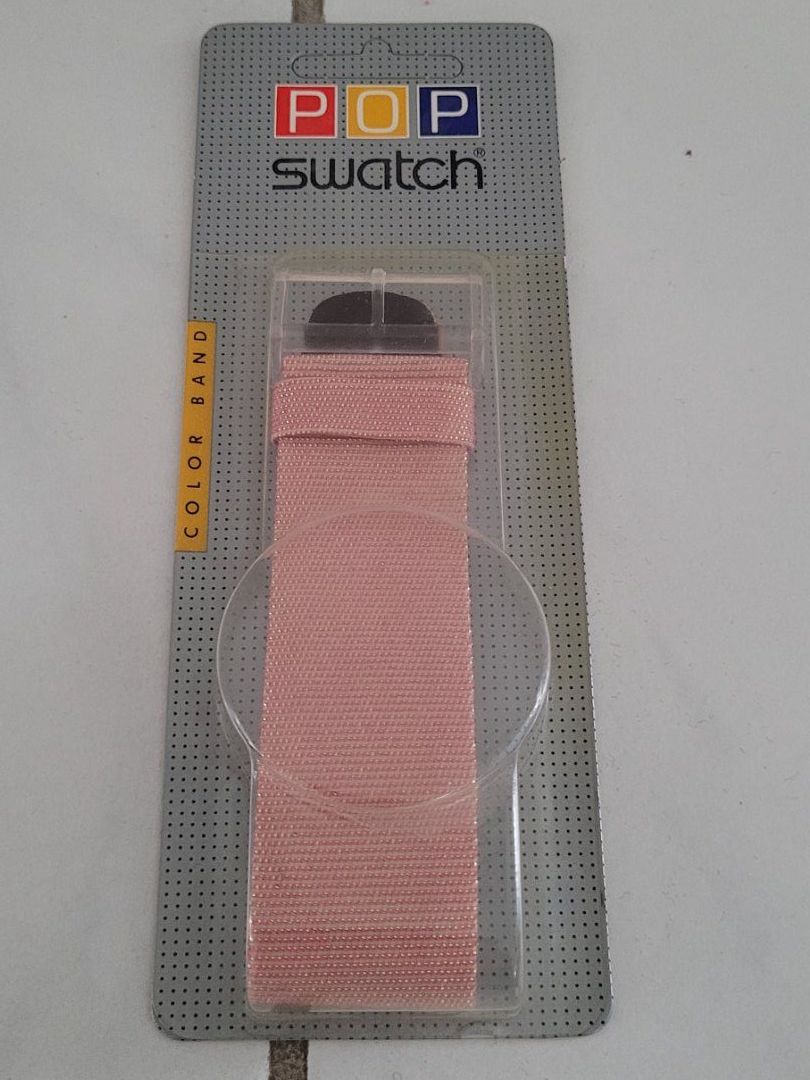 Swatch Bracciali & Braccialetti: Bracelet original Pop-Swatch rose doré – Nuovo e nell'imballaggio originale da Le Landeron venduto da pat_5ygm