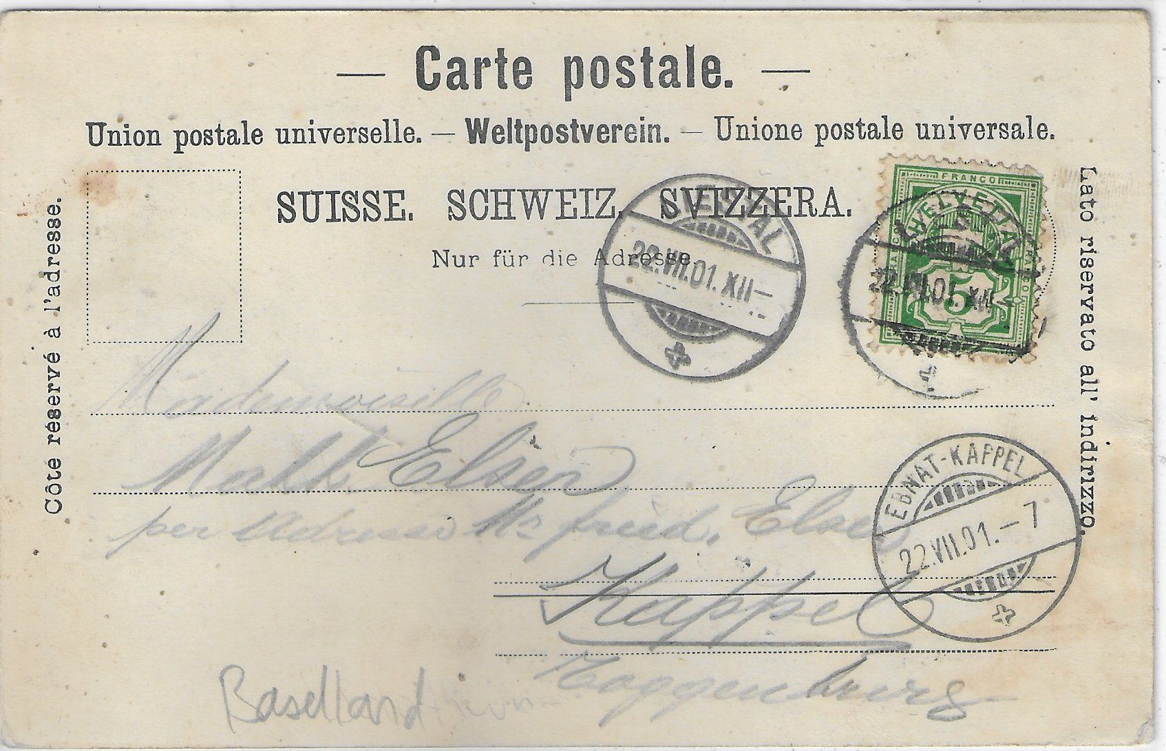 Cartoline postali: Soolbad Schauenburg Luftkurort - Liestal – Usato da Ettingen venduto da Kartenplanet 1
