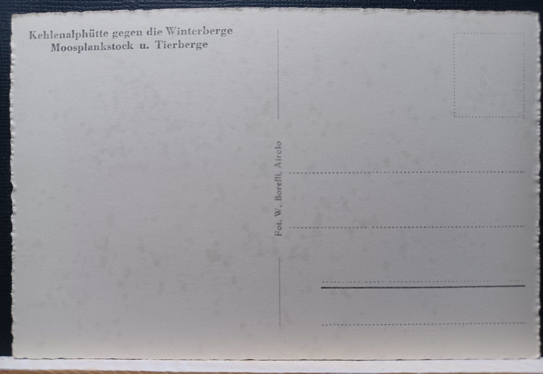 Cartoline postali: No. 1967, Kehlenalphütte 2305 m ü.M. – Usato da Aarau Rohr venduto da mgvw 4