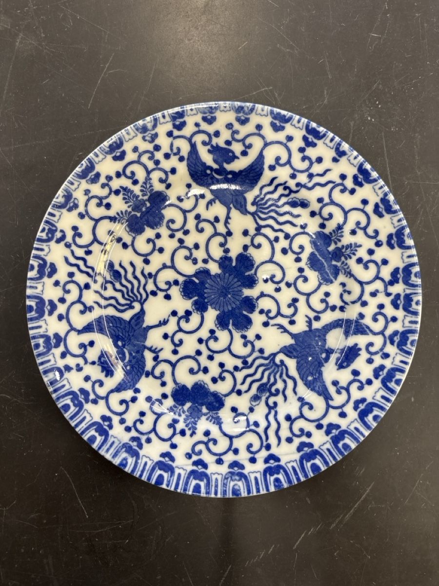Teller: Japan Teller mit Phoenixmuster blauweiss  – Gebraucht aus Dietikon von mis_brocki