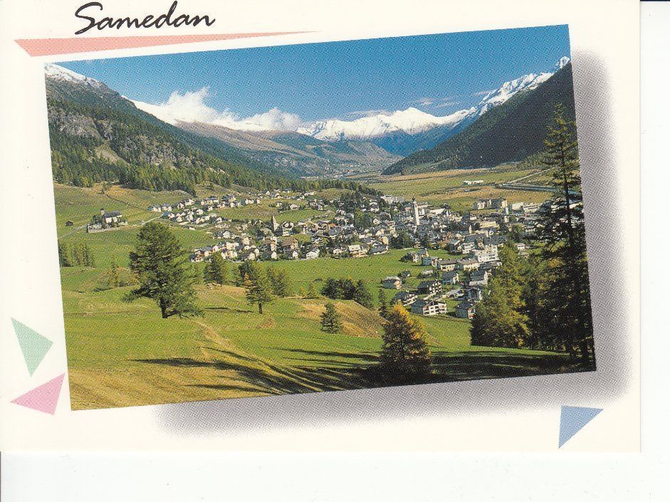 Cartoline postali: Samedan um 1995 – Usato da Bürglen TG venduto da StampGraf