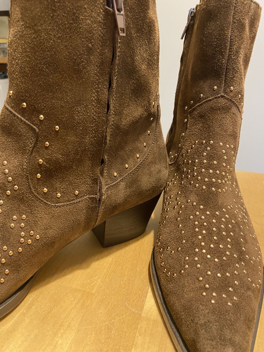 Scarpe da donna: Braune Wildleder Stiefeletten – Usato da Binningen venduto da Dodo21 2
