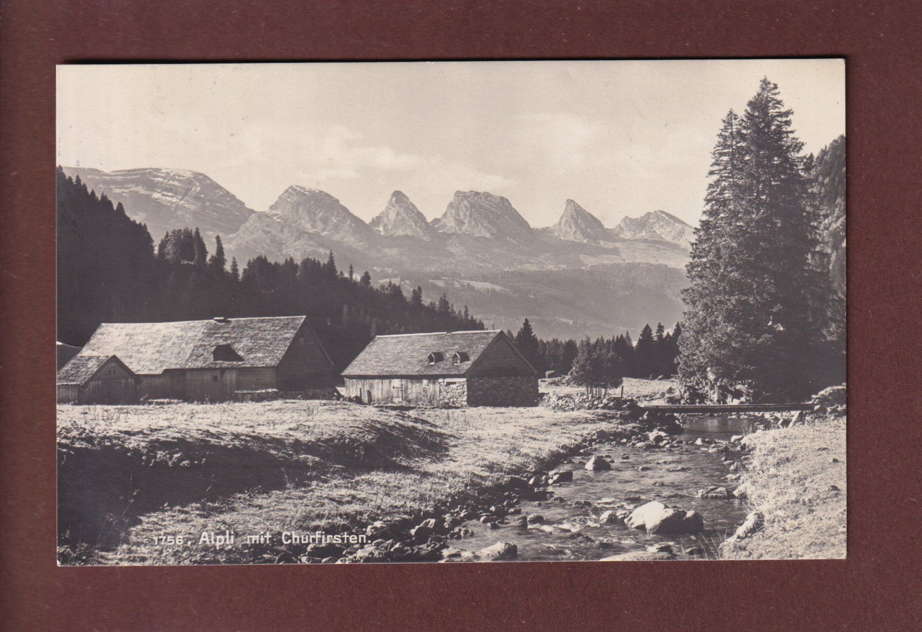 Cartoline postali: ALPLI mit Churfirsten - 1915 // Falte // – Usato da Pully venduto da nicecards