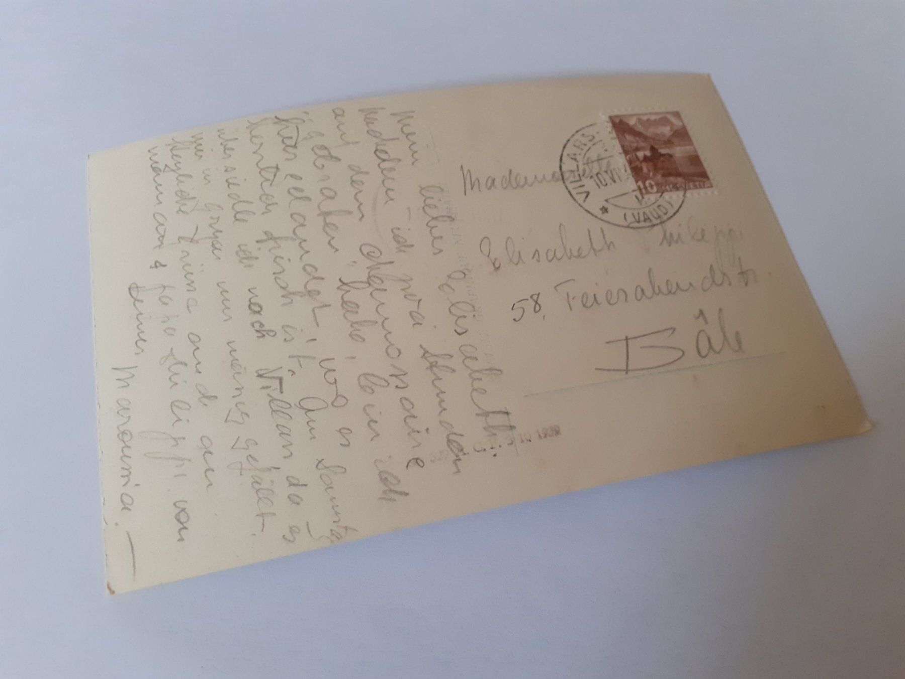 Cartoline postali: LAC des CHAVONNES - 1941 - VILLARS – Usato da Winterthur venduto da Ornyx7 1