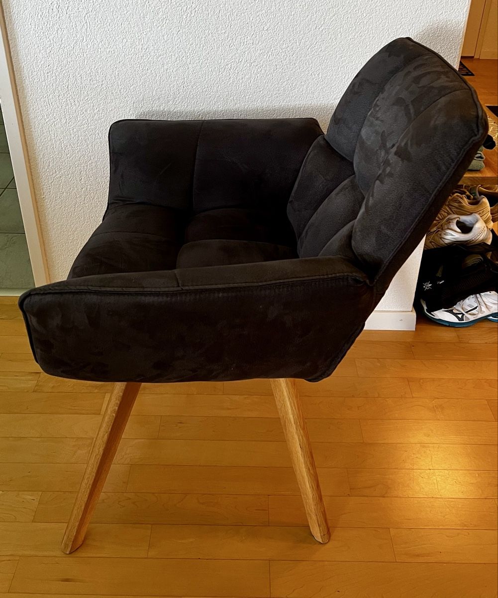 Chaises: Stühle dunkelgrau Stoff  – D'occasion à Steinhausen par Famleu1 1