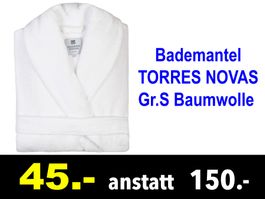🔴   Bademantel TORRES NOVAS Gr. S Baumwolle /707Z