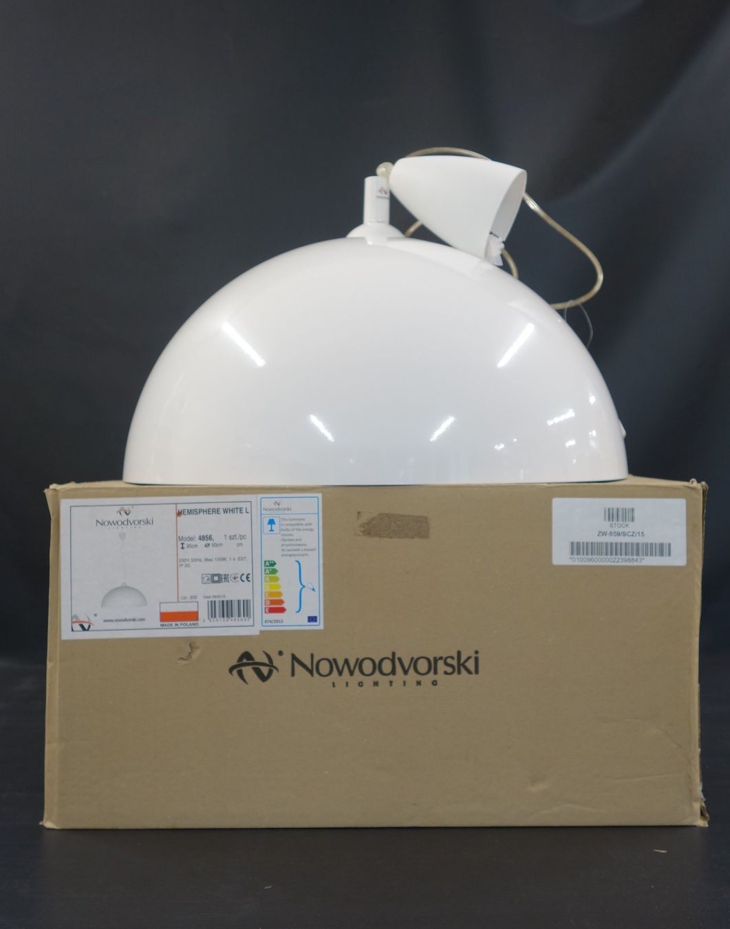 Lampadari & plafoniere: Nowodvorski Pendelleuchte Weiss Neu – Nuovo e nell'imballaggio originale da Basel venduto da bk_brockibasel