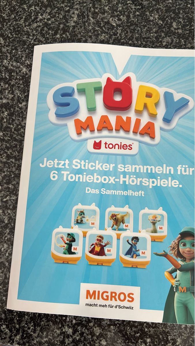 Hörbücher: Story Mania  4 Kleber – Neu und originalverpackt aus Lyss von savisan