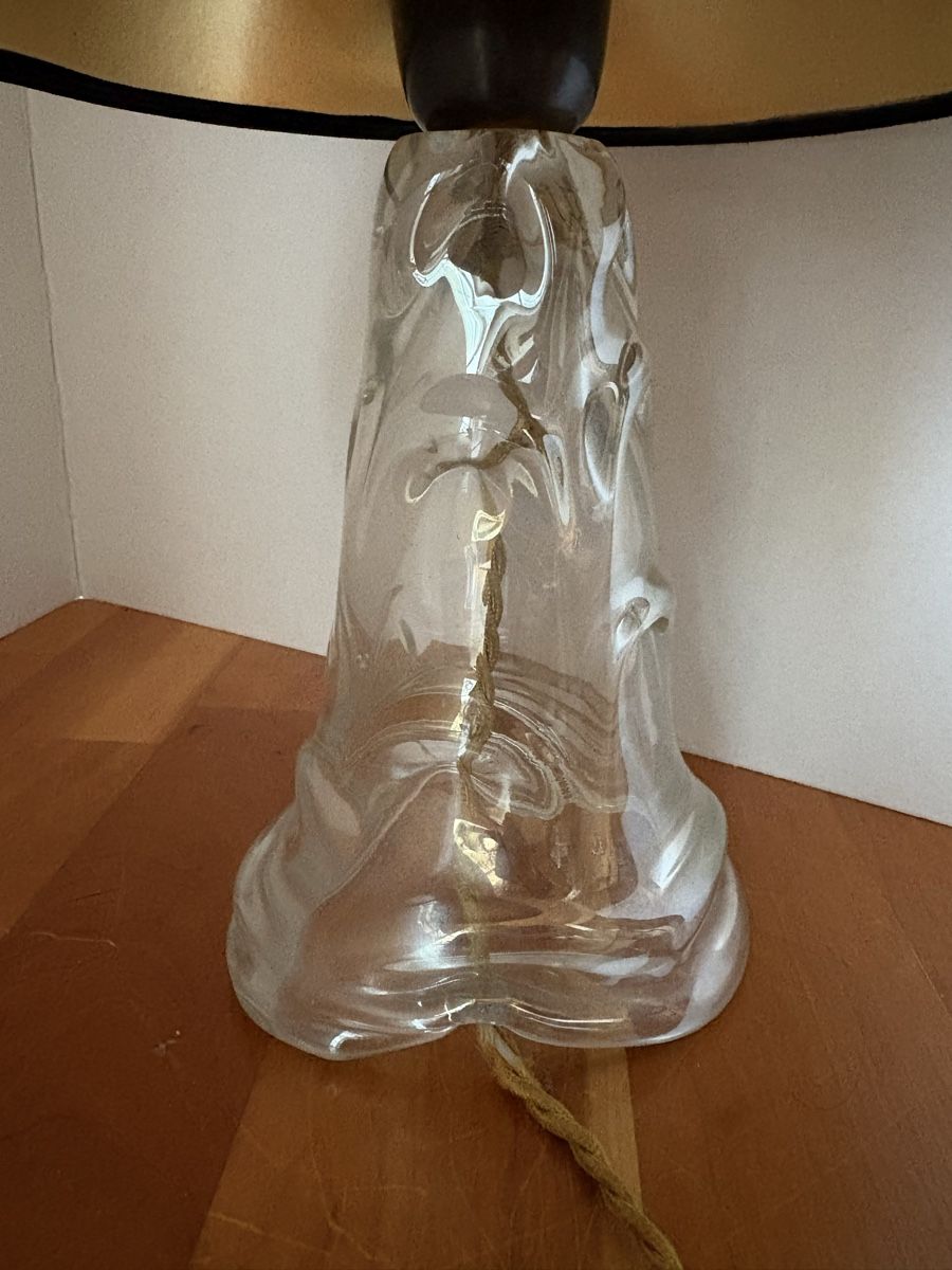 Lampade: antike Tischlampe mit Glasfuss – Usato da Rümlang venduto da resale35 2