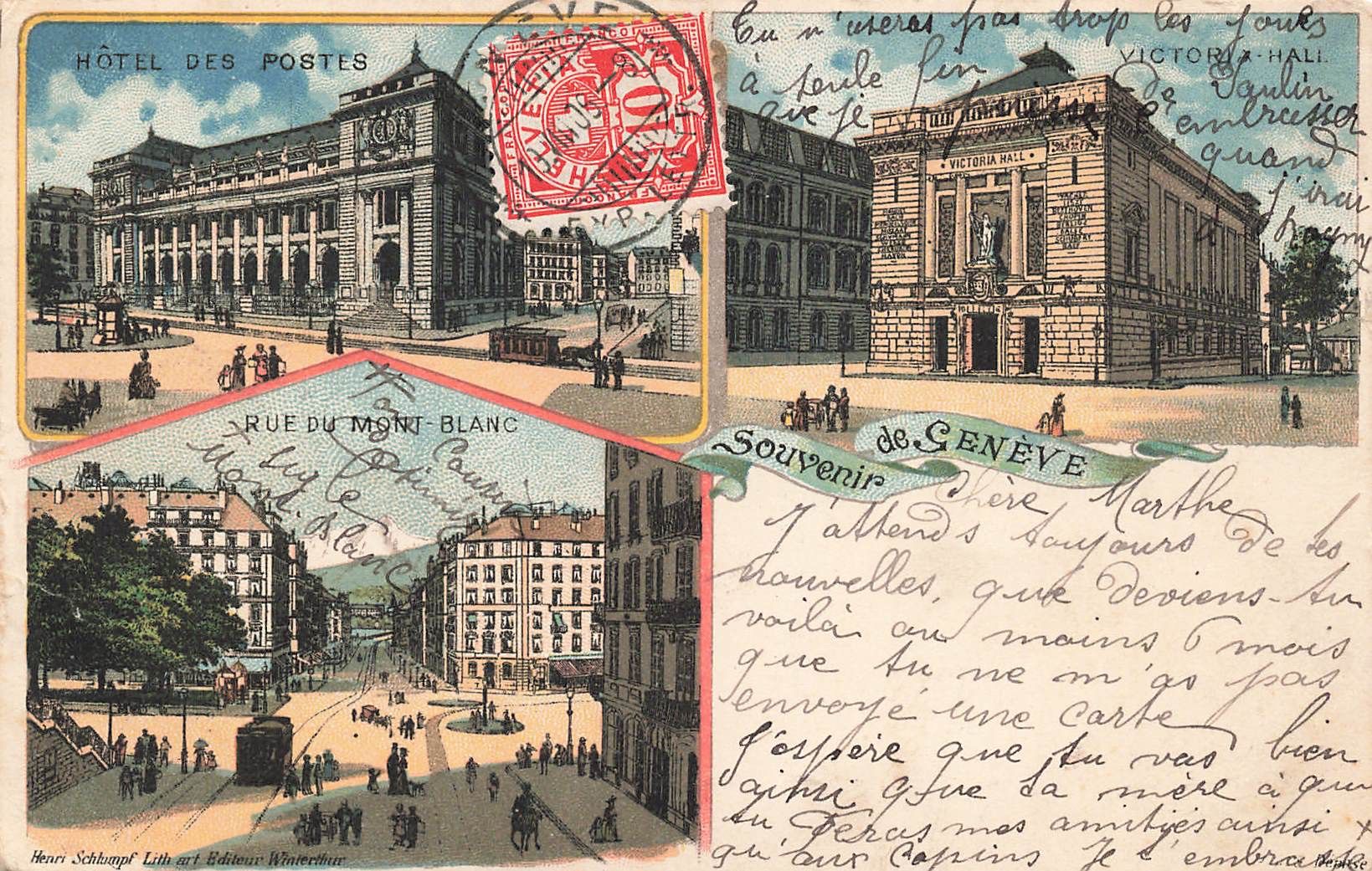 Cartoline postali: Geneve Tram Straßenbahnen – Usato da Biasca venduto da Blenio71