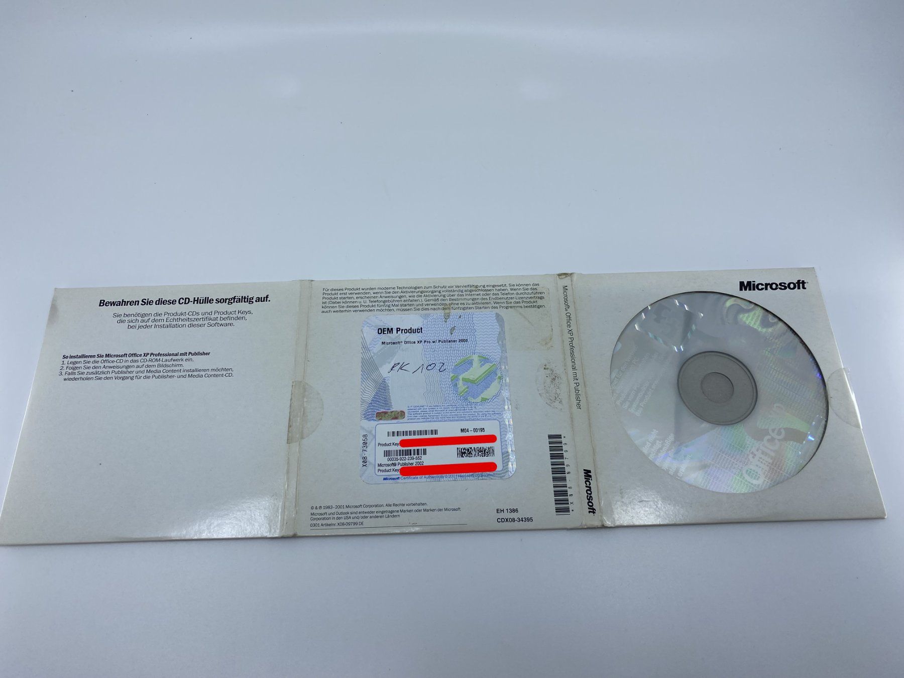 Microsoft Software: Microsoft Office XP 2002 Vollversion - OEM – Neu (gemäss Beschreibung) aus Langwiesen von Restposten-24