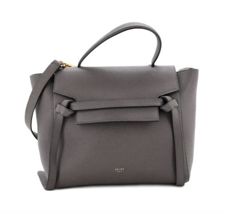 Tasche Celine Belt Bag Leder Grau neuwertig