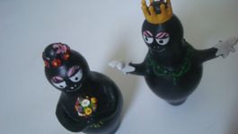 2 Barbapapa-Barbamama Figuren Plasttoy 2008 Gummi 7 cm