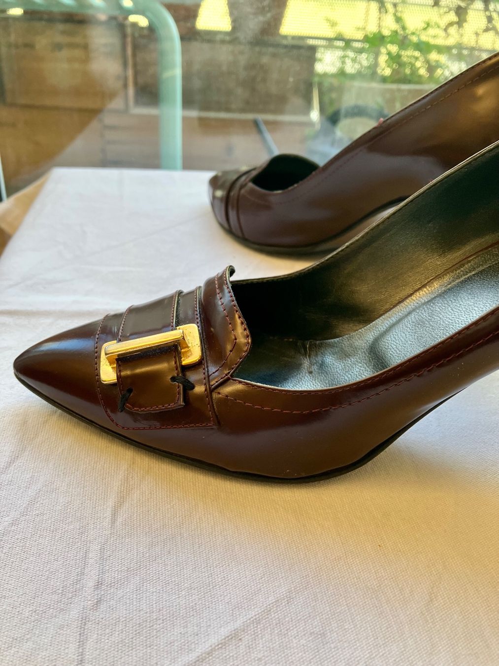 Navyboot Scarpe da donna: NAVYBOOT Leder Pumps, Burgund, Grösse 37 – Usato da Zürich venduto da mou_j96c 2