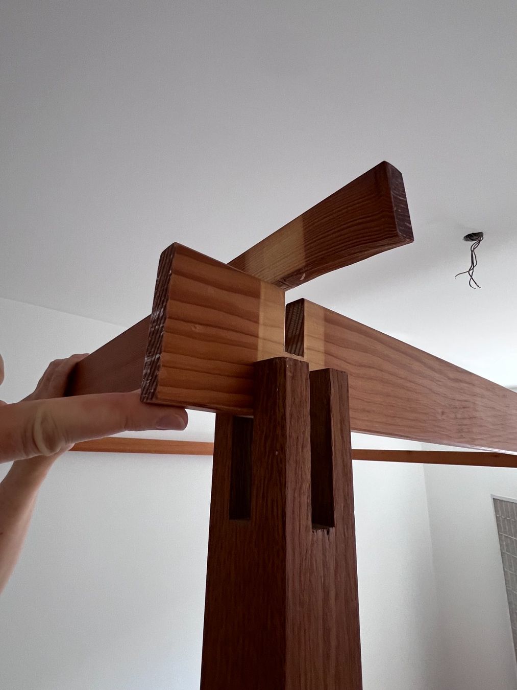 Betten: Himmelbett Buchen-/Eichenholz 200x160cm – Gebraucht aus Derendingen von E.Holzer 6