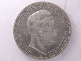 5 Mark Preussen 1893 A – Wilhelm II. – J.104 – VZ++