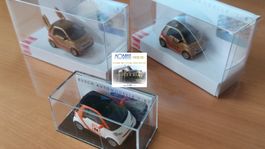 BUSCH - 3x Smart Fortwo Coupé - 1:87