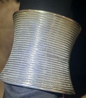 Armband aus 925er Silber mit geflochtenem Drahtmuster