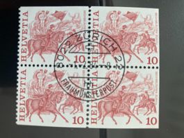 Schweiz 1984 MH-Blatt Sechseläuten 1.Tag-Ortsstempel Zürich