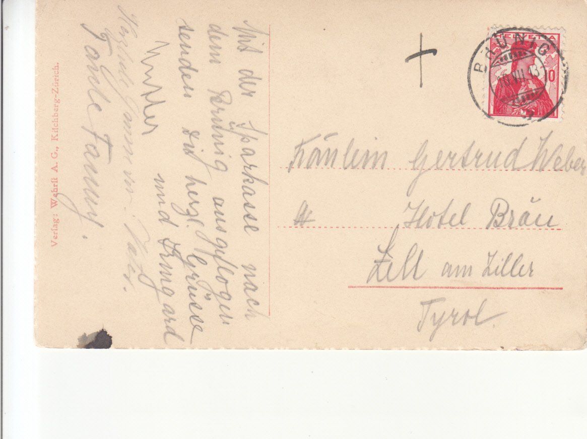 Cartoline postali: Brünigbahn 1913 – Usato da Bürglen TG venduto da StampGraf 1