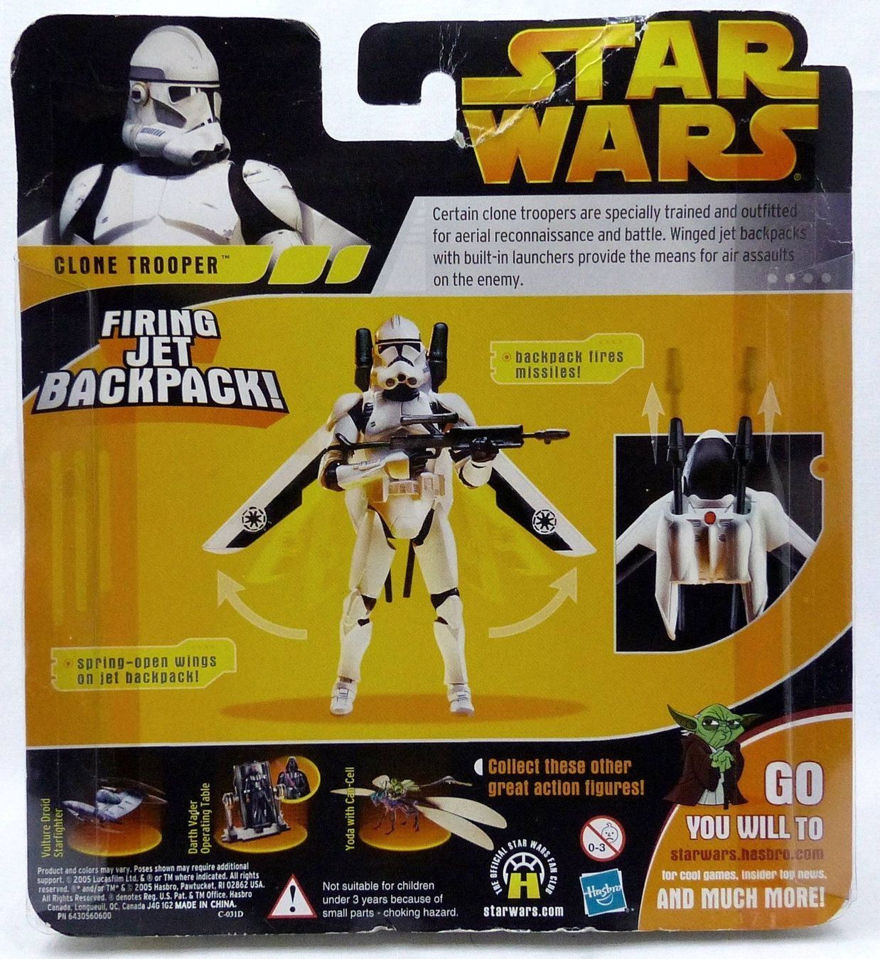 Statuette: STAR WARS CLONE TROOPER JET BACKPACK REVENGE SITH 2005 – Nuovo e nell'imballaggio originale da Lugano venduto da YouWantUS 2