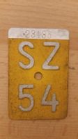 Velonummer SZ 54