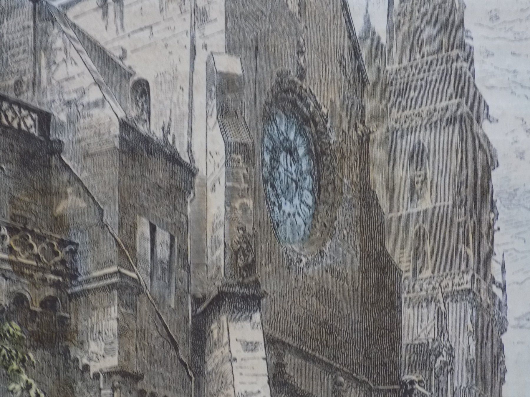 Gravures: Basel Kathedrale koloriert – D'occasion à Risch par Rischli15 4