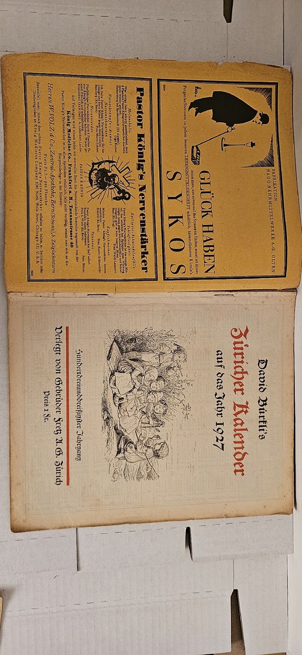 Libri: Zürcher Kalender 1927 – Usato da Wangen SZ venduto da Auction-Sea 2