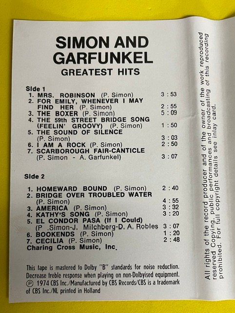 Kompaktkassetten: Kassette Simon and Garfunkel – Gebraucht aus Oberrieden von Ket25 1