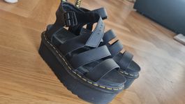 Dr. Martens Sandalen Plattform Schwarz Leder Grösse 36
