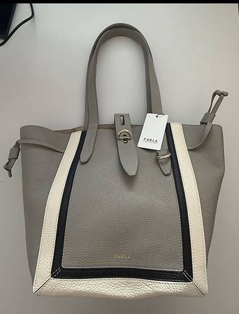 Furla Damen Handtasche Grau/Weiss - Neu mit Etikett!