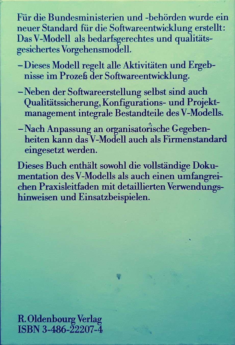 Livres: V-Model für Softwareentwicklung / Software-Projekte – Neuf (Voir description) à Niederhasli par pri_62hf 1