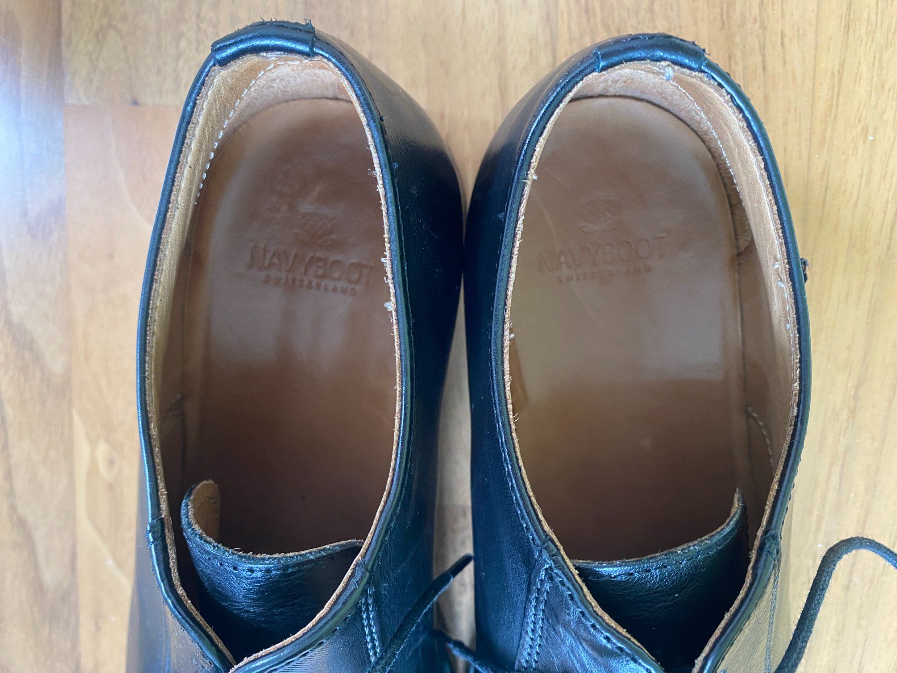 Scarpe da donna: Navyboot Damen Lederschnürschuh schwarz – Usato da Binz venduto da chr_5ljt 3