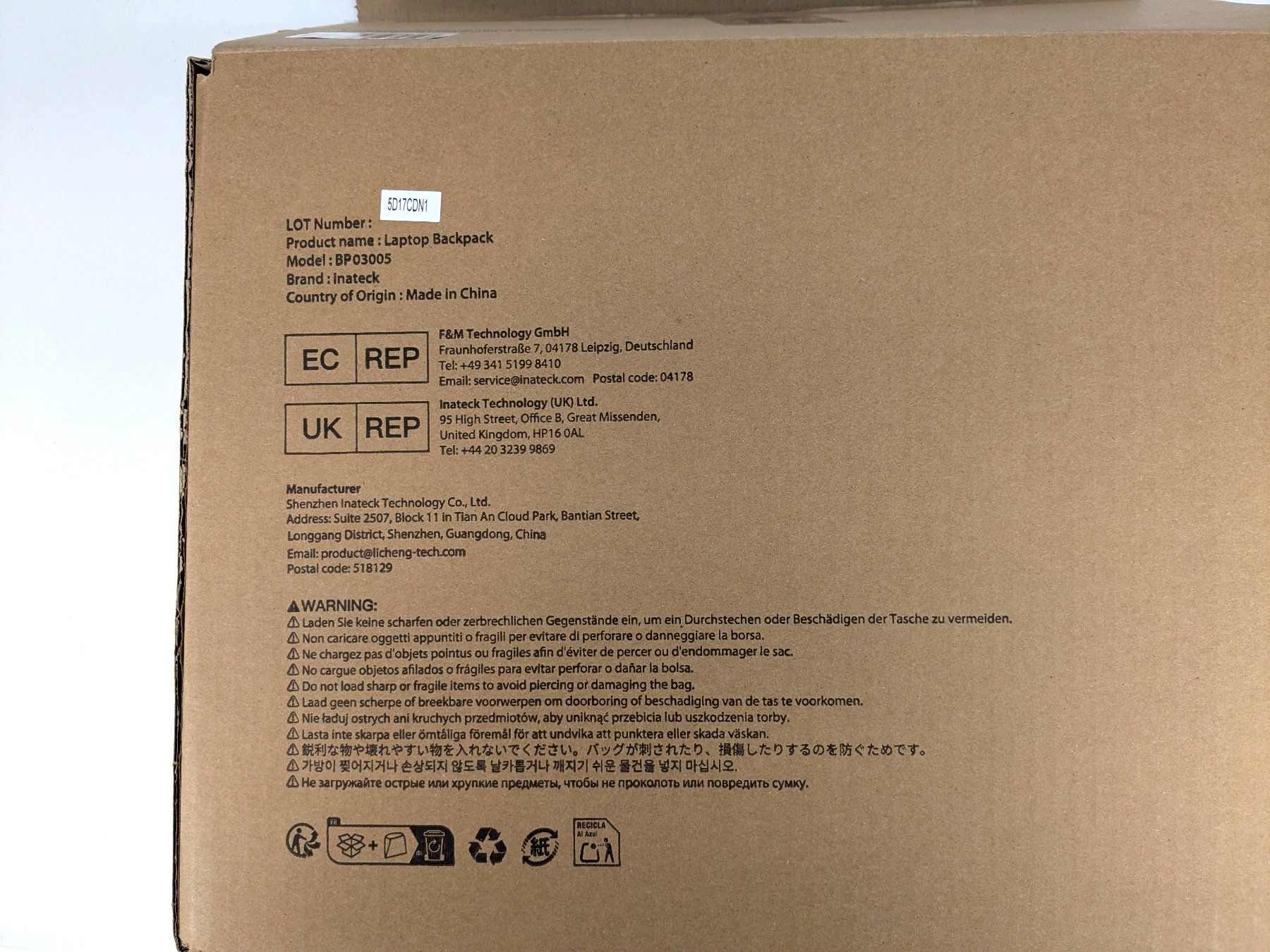 Rucksäcke: INATECK BP03005 Laptop-Rucksack – Neu (gemäss Beschreibung) aus Dintikon von Restwert_Dintikon 5