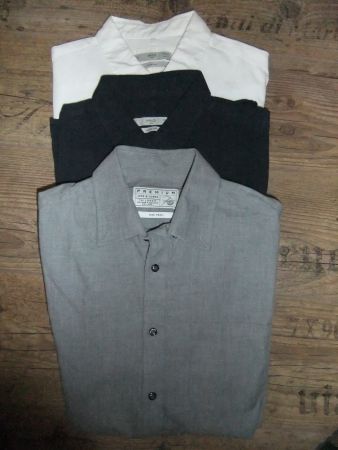 4 Langarmhemden Gr. M