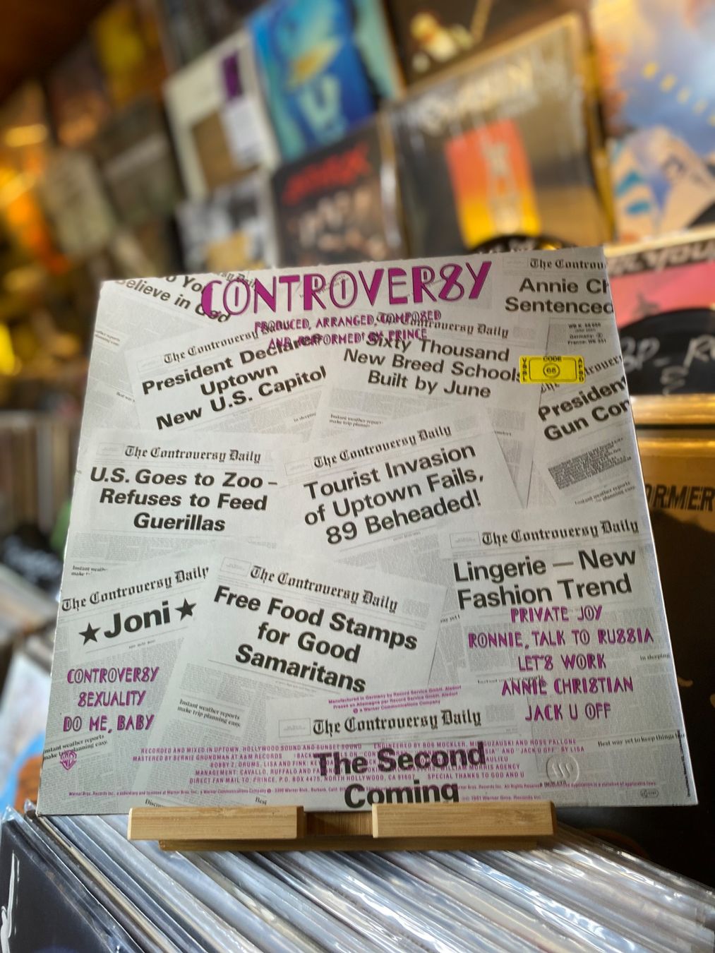 Dischi in vinile: PRINCE - CONTROVERSY...OG EU 1984...VG++/VG++ – Usato da Gals venduto da Diskopatshop 1