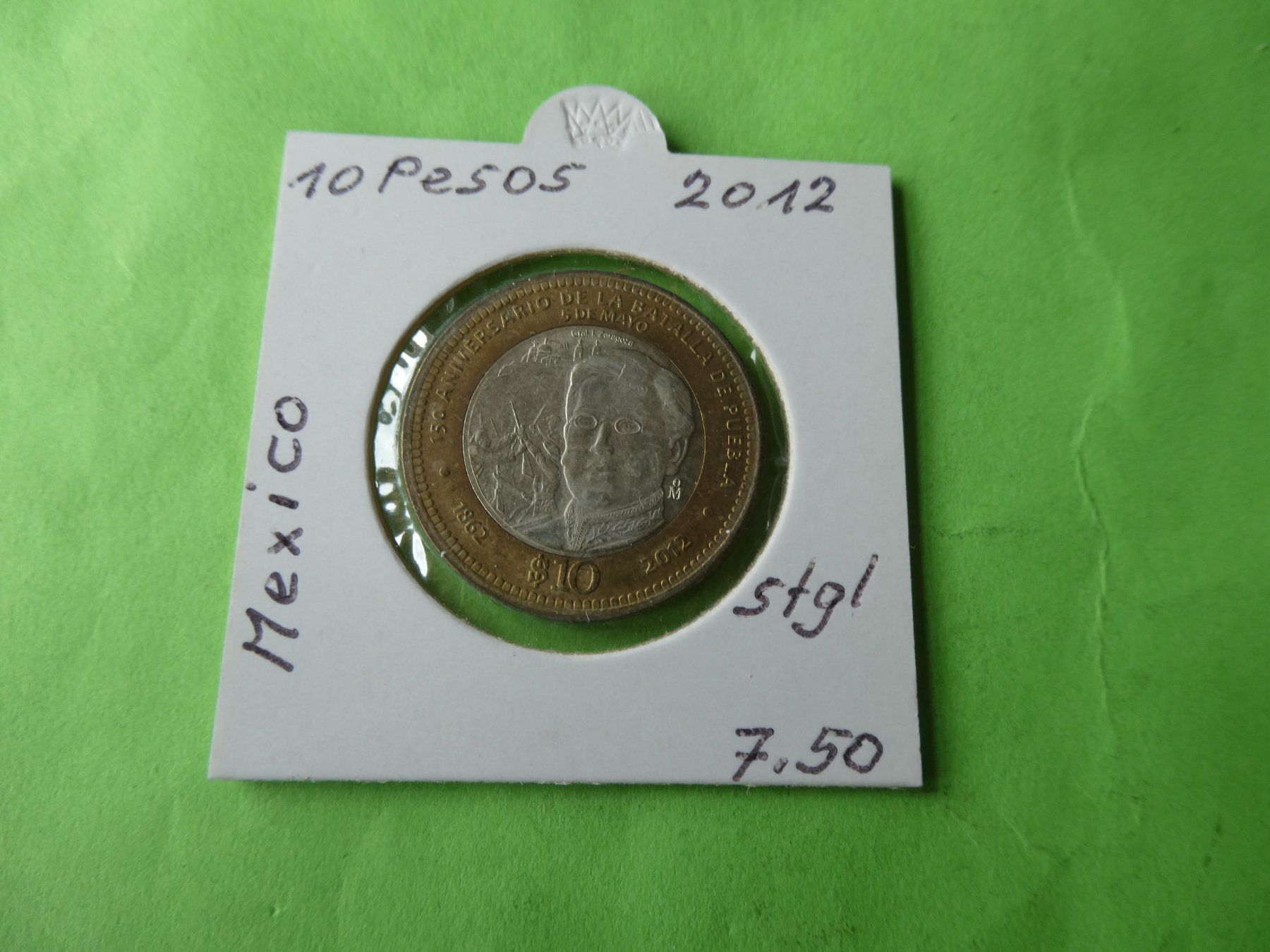 Alle Münzen: Mexiko 2012, 10 Pesos   stgl. – Gebraucht aus Hinterforst von Rohusri