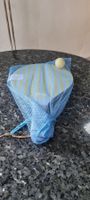 Beach Tennis Schläger Set blau gelb gestreift mit Ball