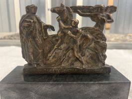 Bronze Skulptur "Amour" von Andre Guerne, Top Zustand!