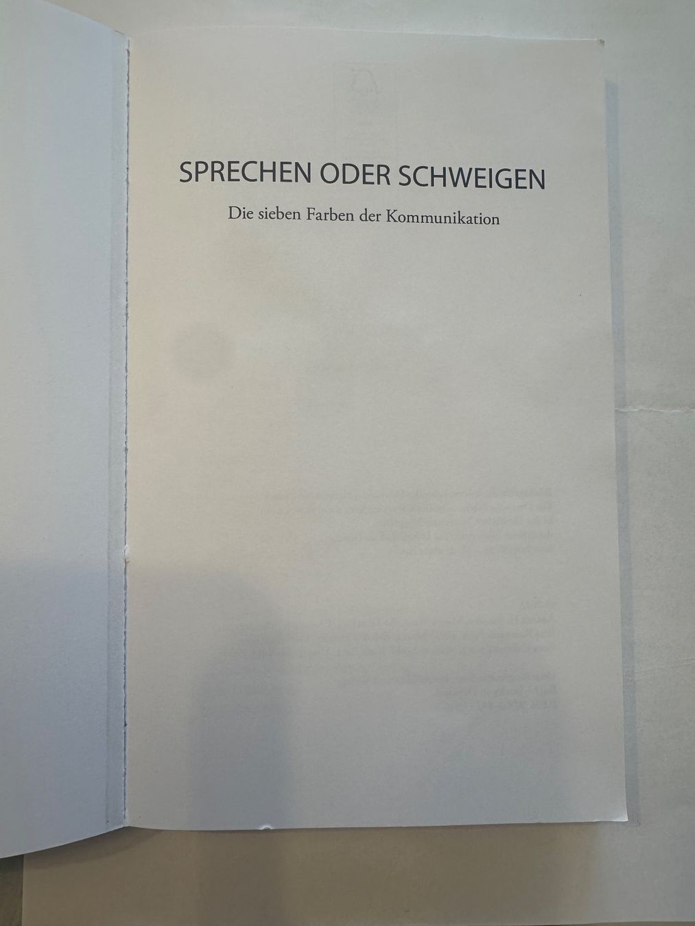 Libri: Sprechen oder Schweigen Ananta H. Steuer et al. – Usato da Boll venduto da Ha-Se 2