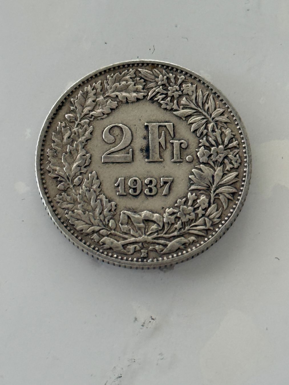Tutti le monete: 2 Franken 1937  Rar – Usato da Wallisellen venduto da SWISS_SILVER1